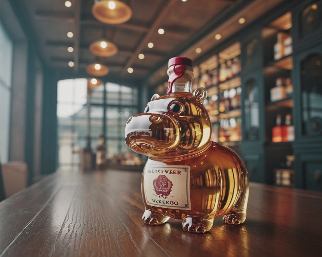 Botella de Whisky - Edición Hipopótamo