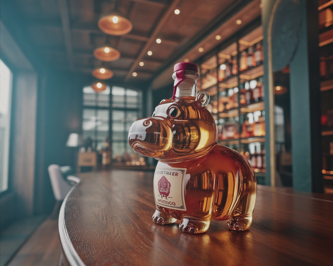 Botella de Whisky - Edición Hipopótamo