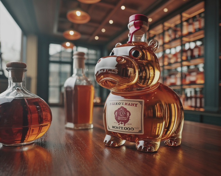 Botella de Whisky - Edición Hipopótamo