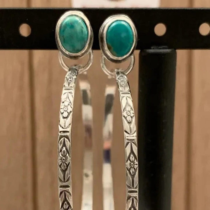Boho Chic Vintage Onyx Earrings