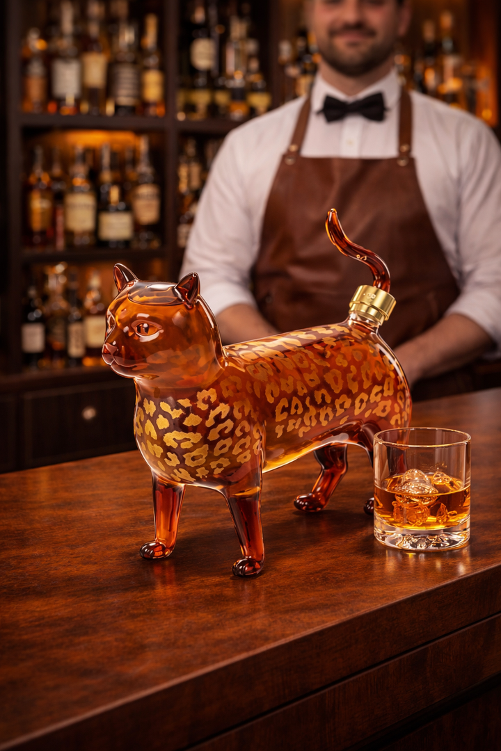 Botella de Whisky – Edición Gato Leopardo