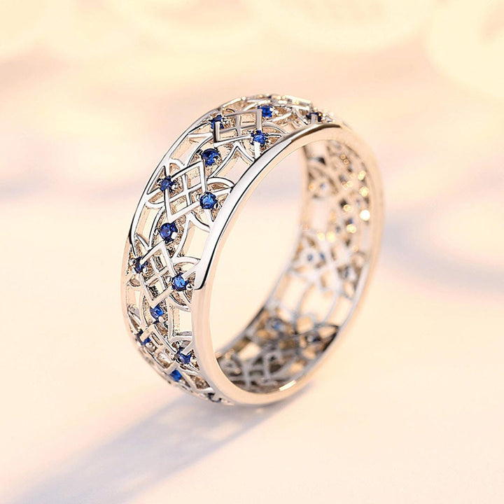 Anillo Soñado de Filigrana de Zafiro