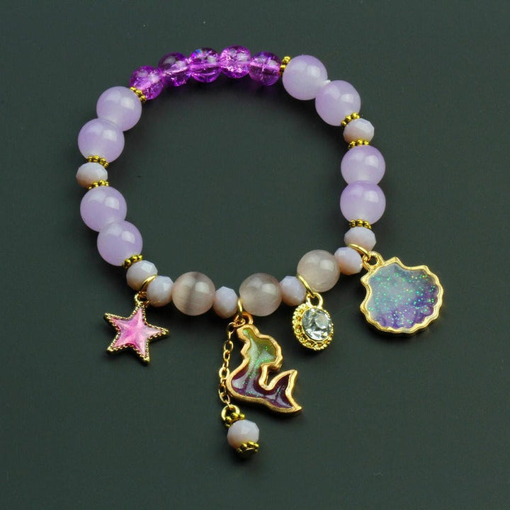 Pulsera de cuentas con encanto de concha de delfín