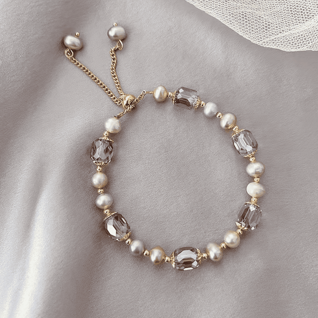 Adjustable Moon Bead Bracelet