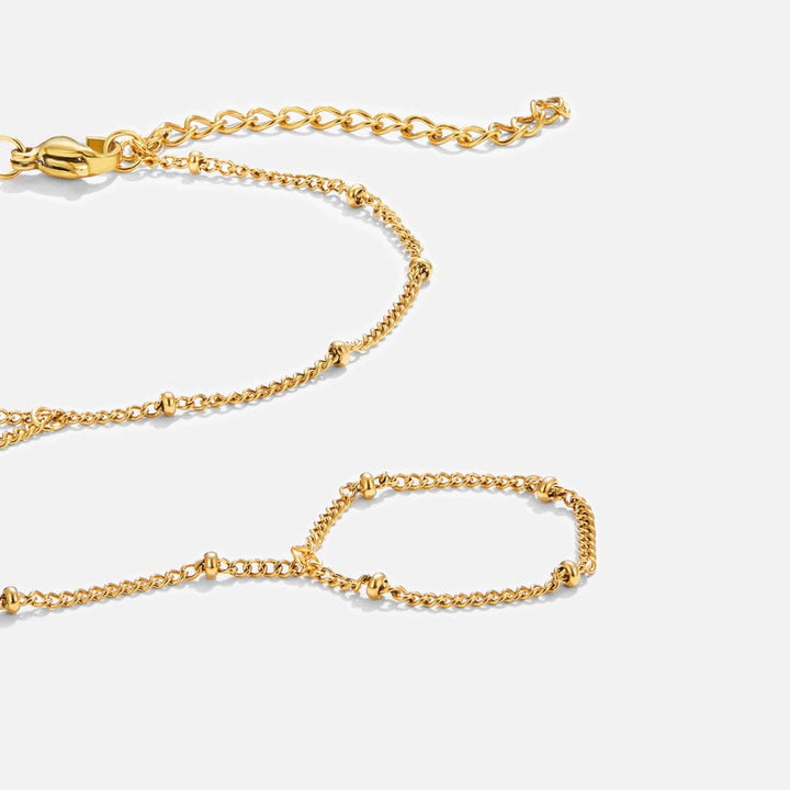 Pulsera de Cadena para Mano Chic de Oro