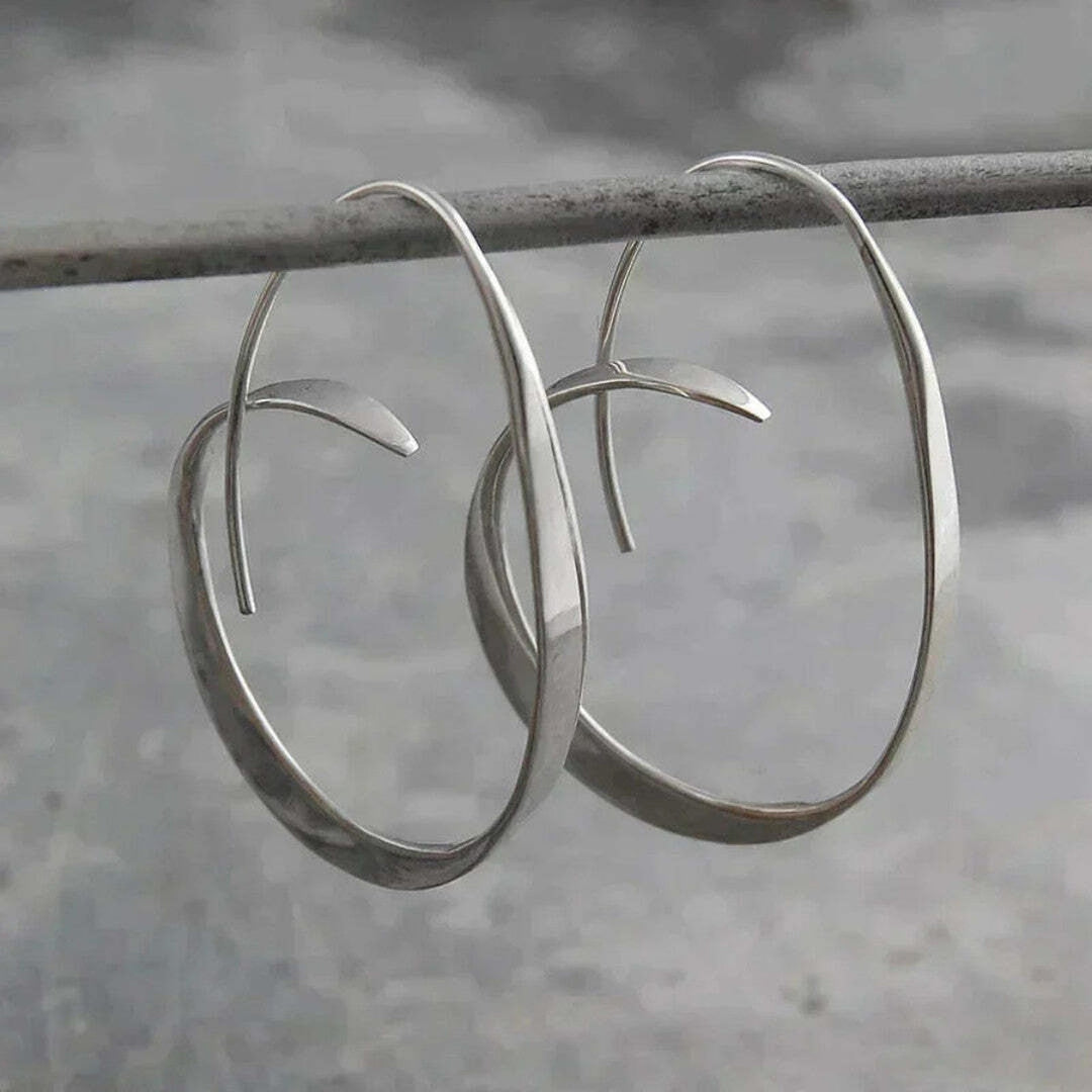 Pendientes Colgantes en Espiral Abierta