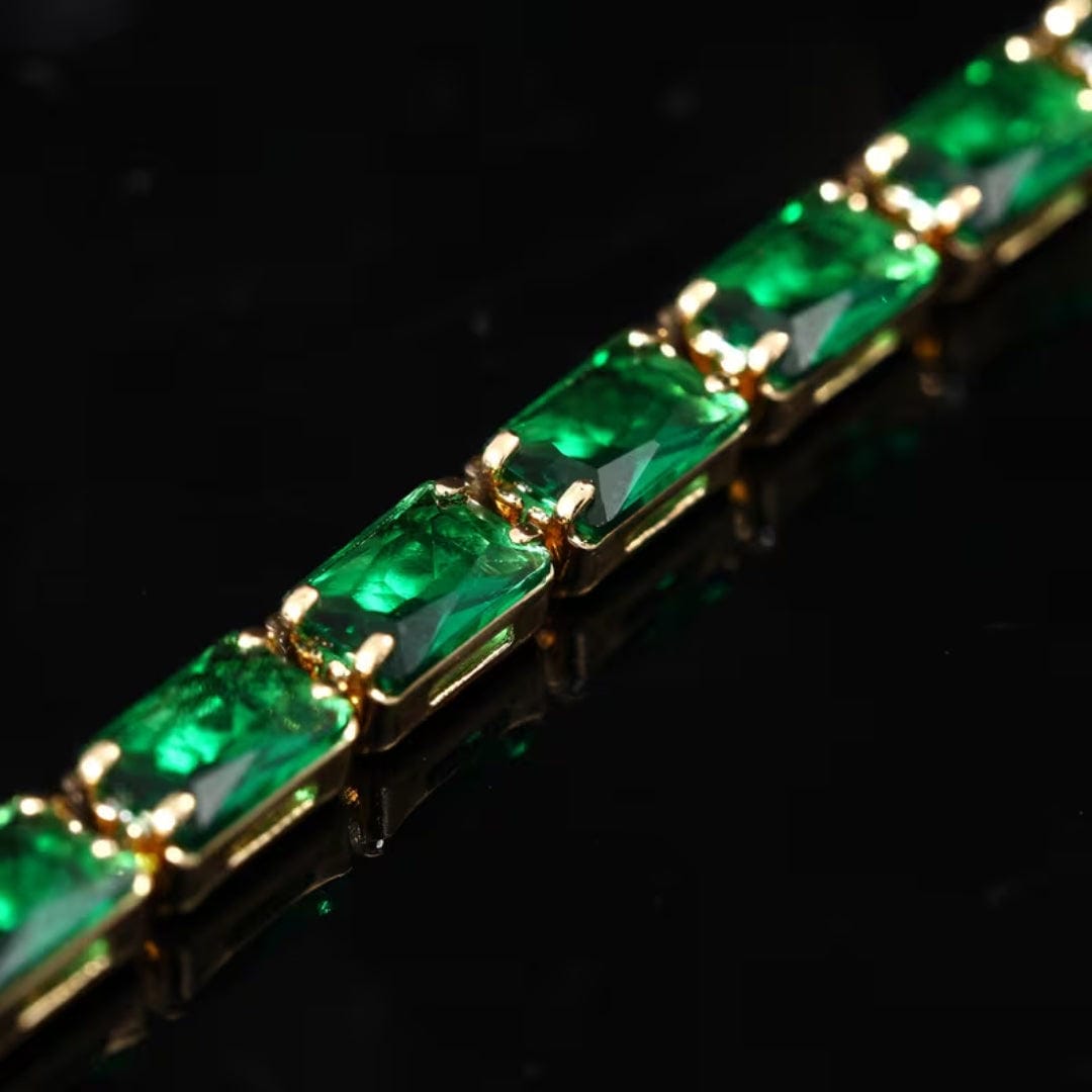 Pulsera de Tenis Esmeralda Atemporal