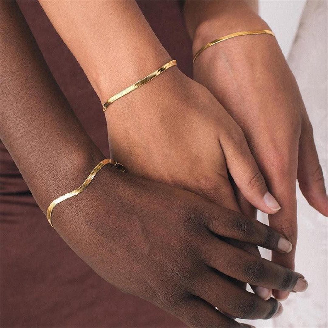 Pulsera Herringbone Lustrosa Vida
