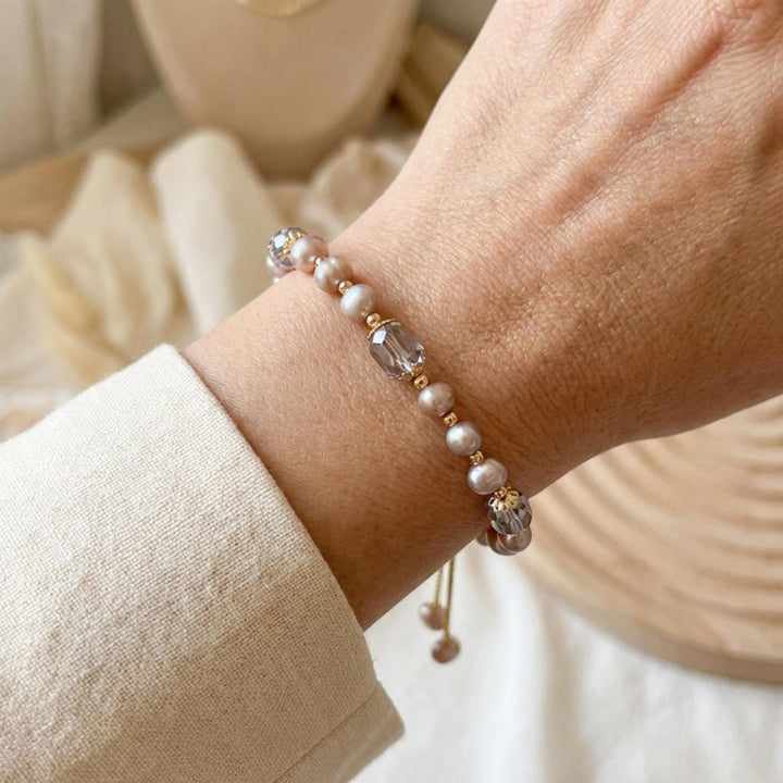 Adjustable Moon Bead Bracelet