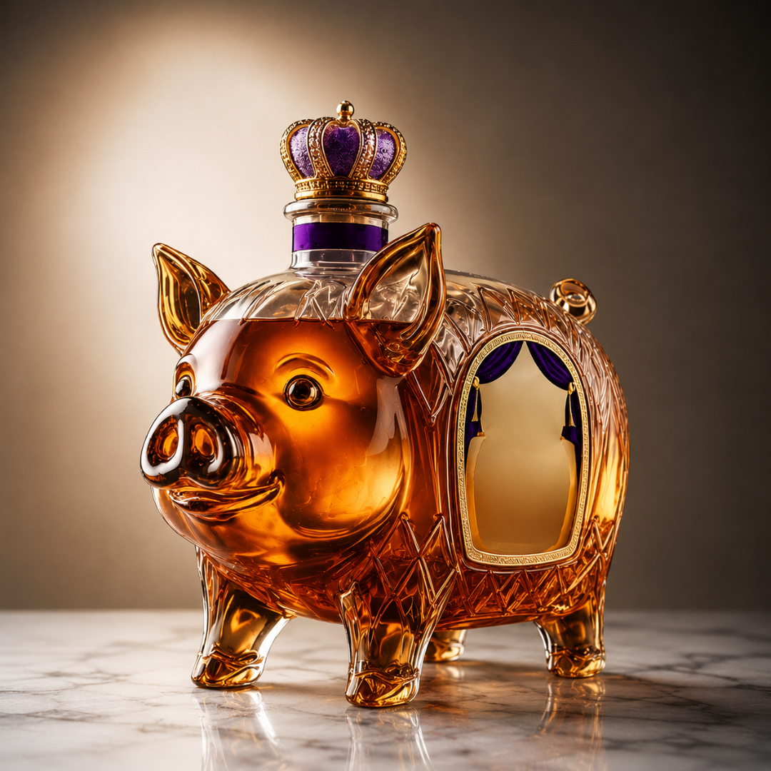 Botella de Whisky - Edición Cerdo