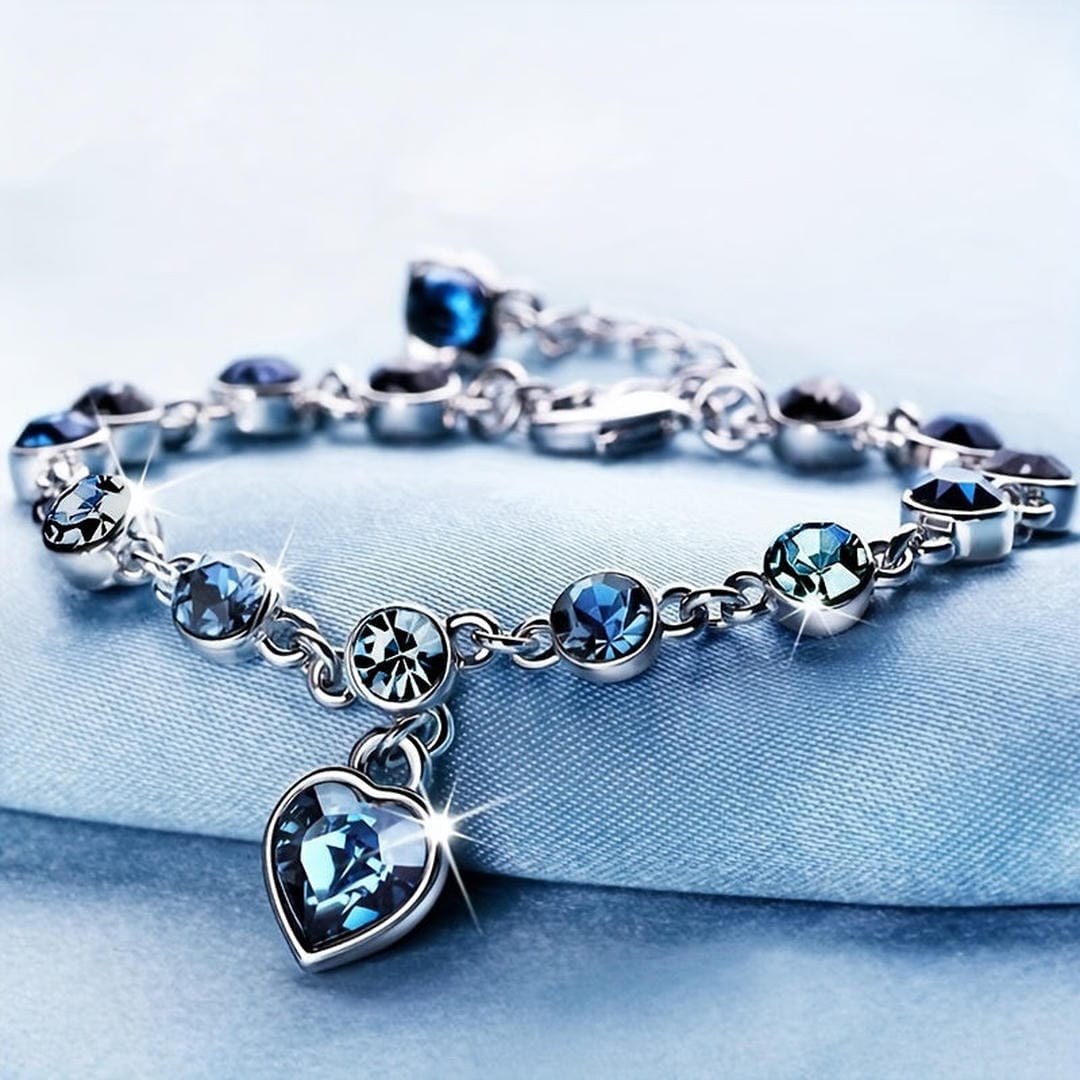 Pulsera Corazón Zafiro Chéri
