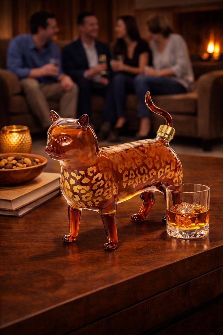Botella de Whisky – Edición Gato Leopardo