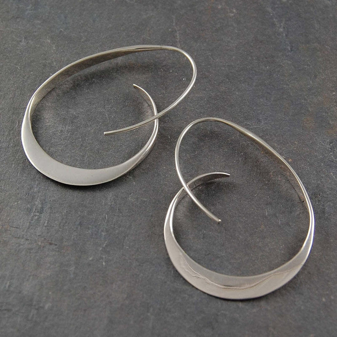 Pendientes Colgantes en Espiral Abierta
