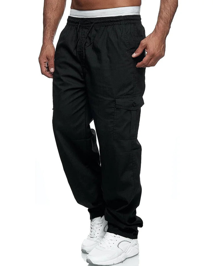 Alexander - Pantalones cargo para hombre, corte relajado