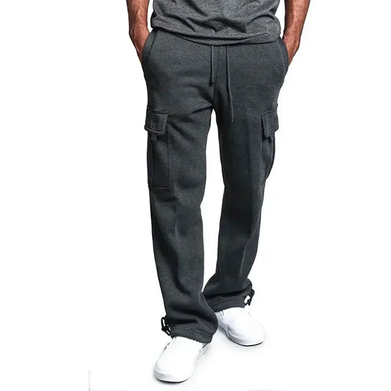 Pantalones de deporte cargo de polar - Confort Óptimo para hombre