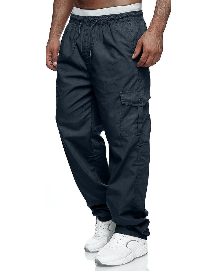 Alexander - Pantalones cargo para hombre, corte relajado