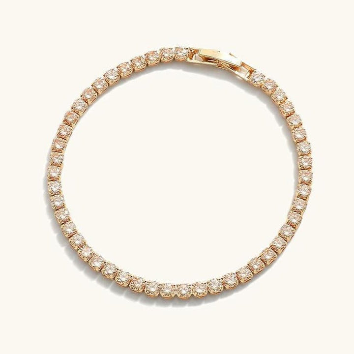 Pulsera de Tenis con Cristales Elegantes