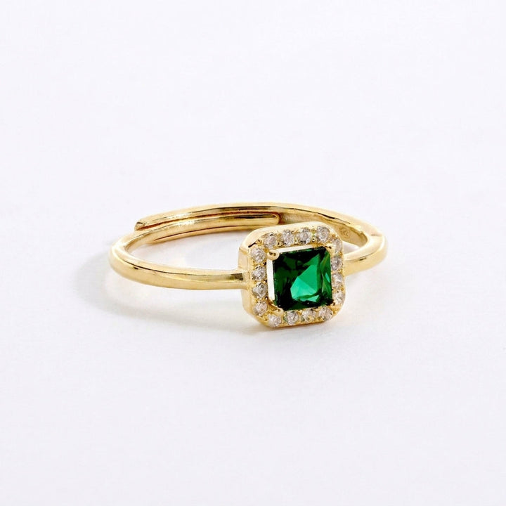 Zirconia Square Ring
