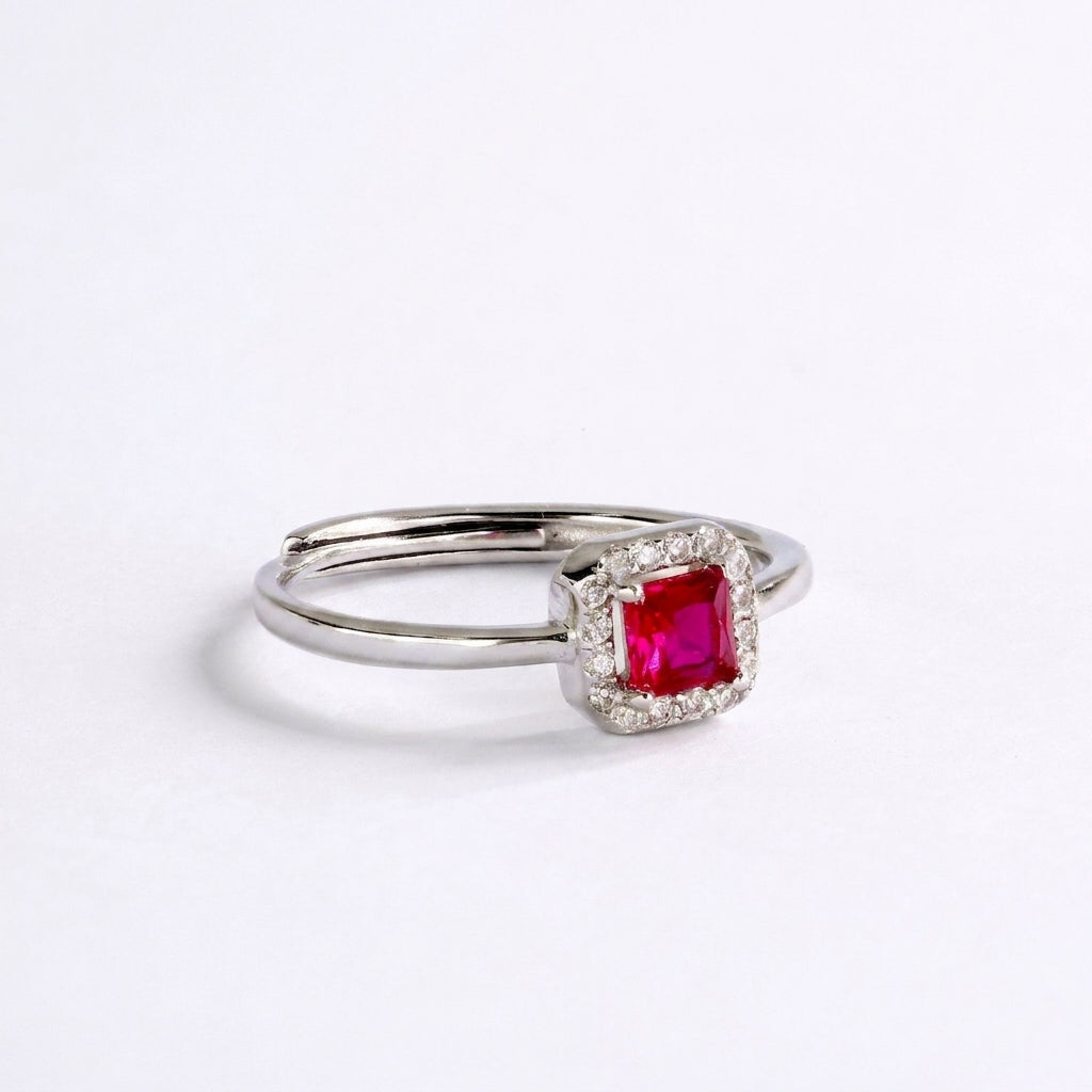 Zirconia Square Ring