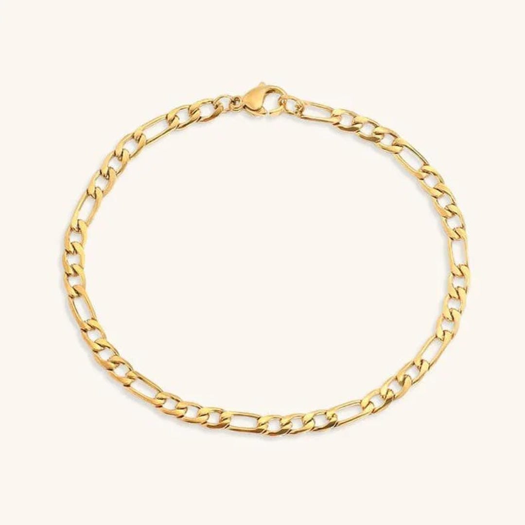 Pulsera de Cadena de Oro Vintage