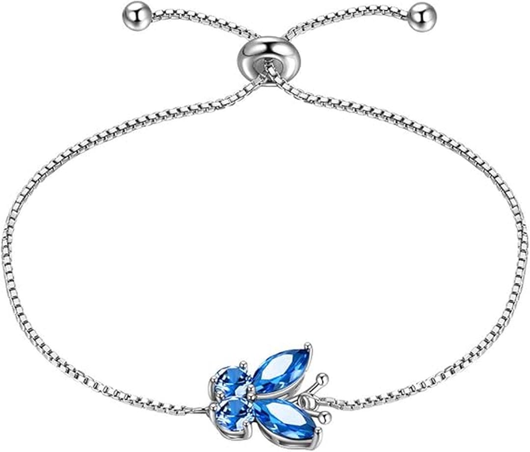 Pulsera de Mariposa Zafiro