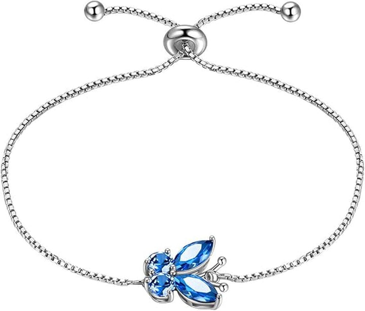 Pulsera de Mariposa Zafiro