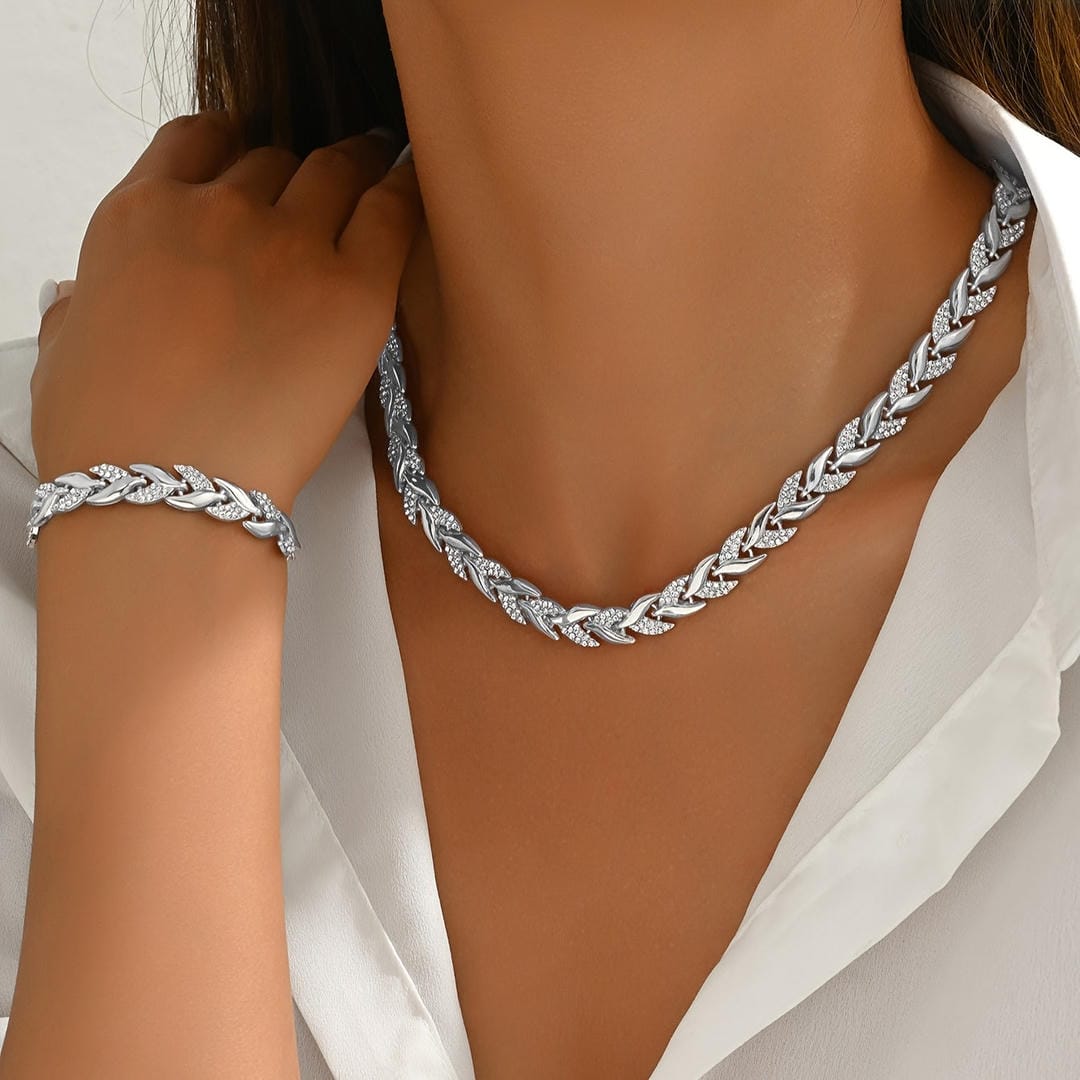 Conjunto de Cola de Pez de Cristal de Vidrio Elegante