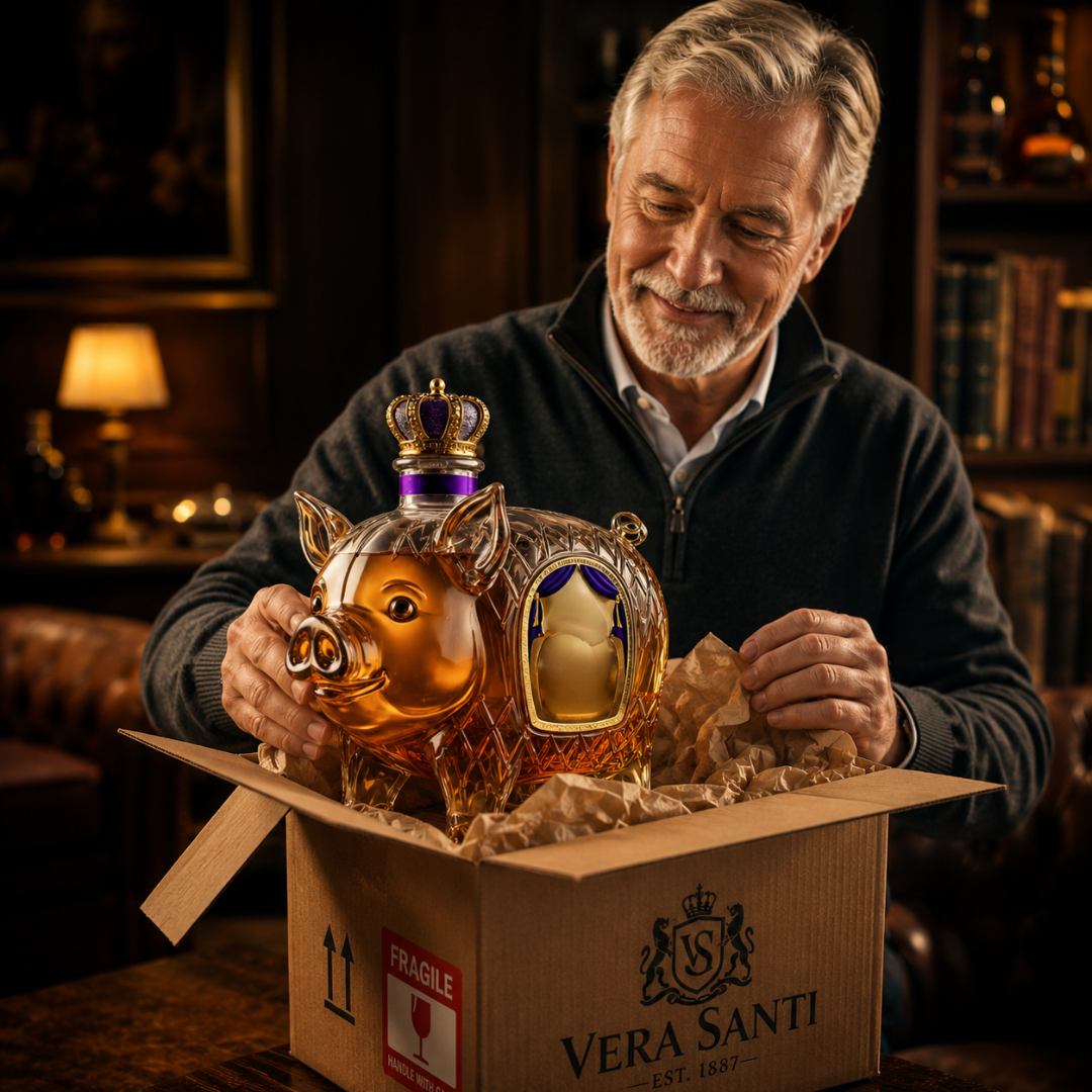 Botella de Whisky - Edición Cerdo