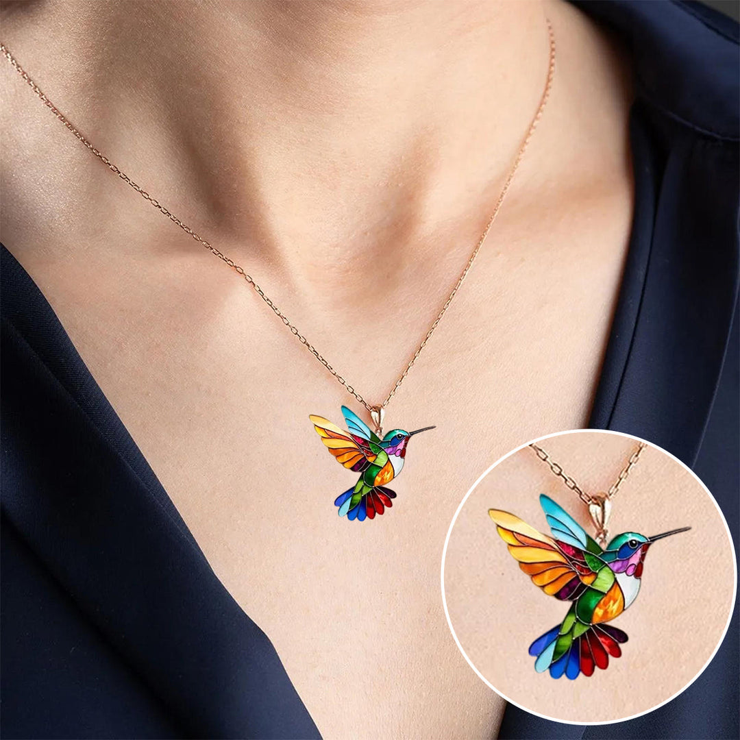 Hermosa Collar de Colibrí