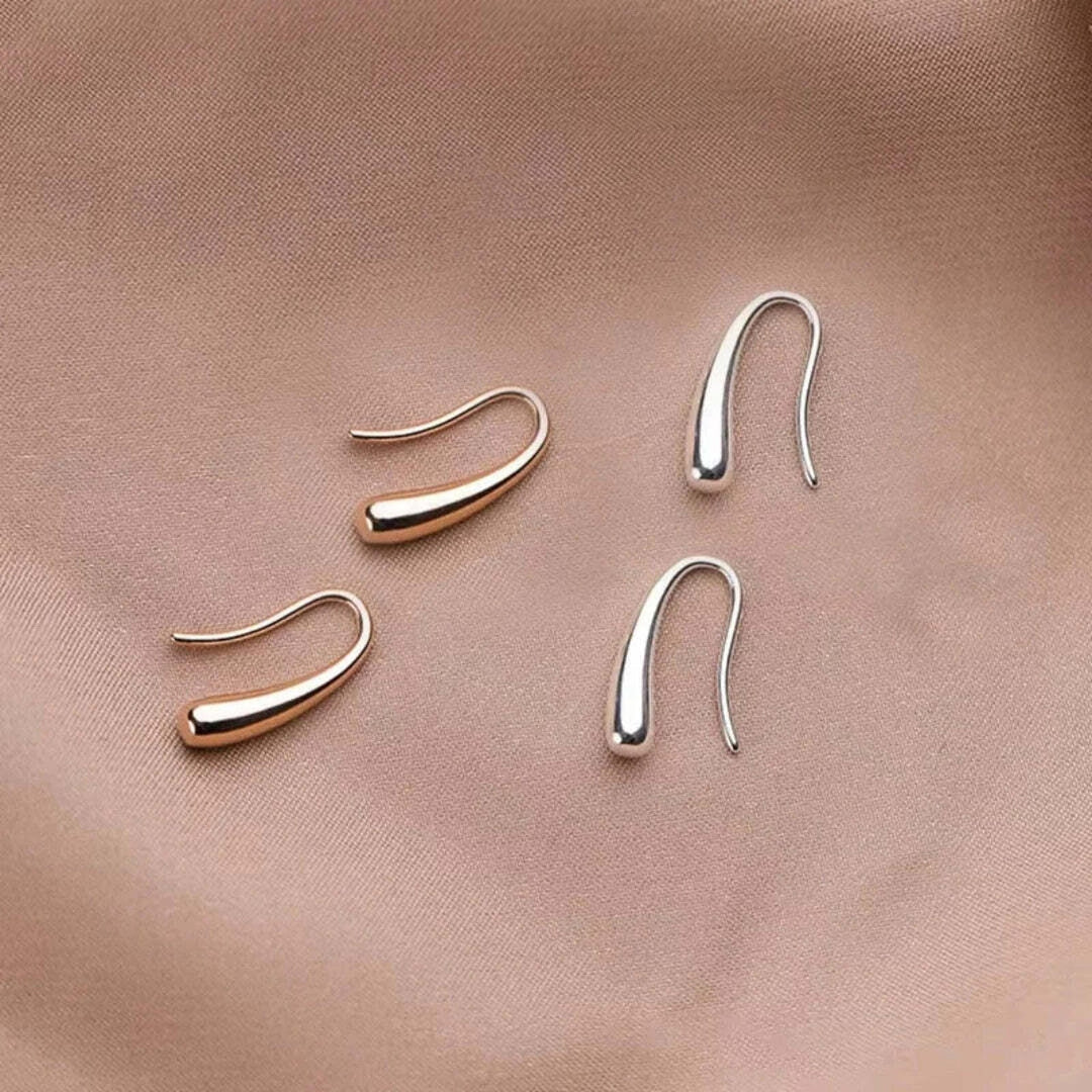 Pendientes Colgantes de Oro y Plata Antiguos