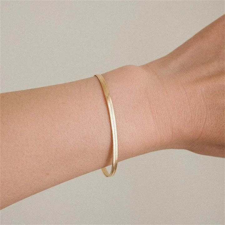 Pulsera Herringbone Lustrosa Vida