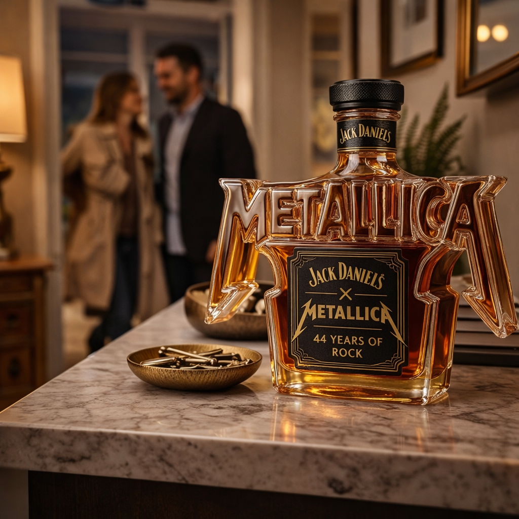 Botella de Whiskey - Edición Rock Metallica
