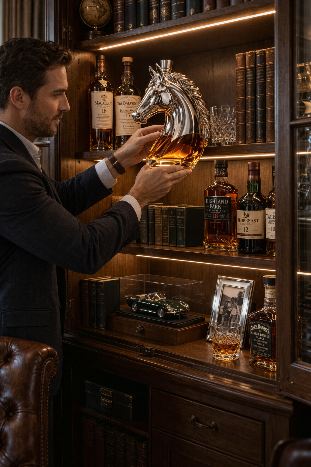 Botella de Whisky – Edición Cabeza de Caballo