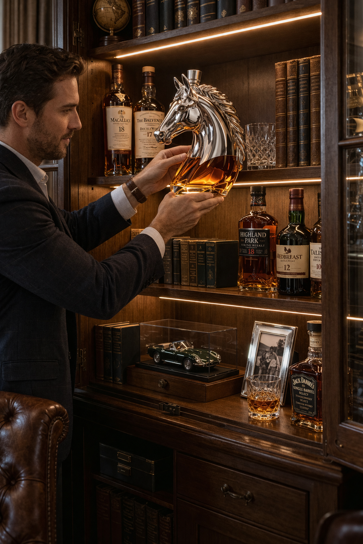 Botella de Whisky – Edición Cabeza de Caballo
