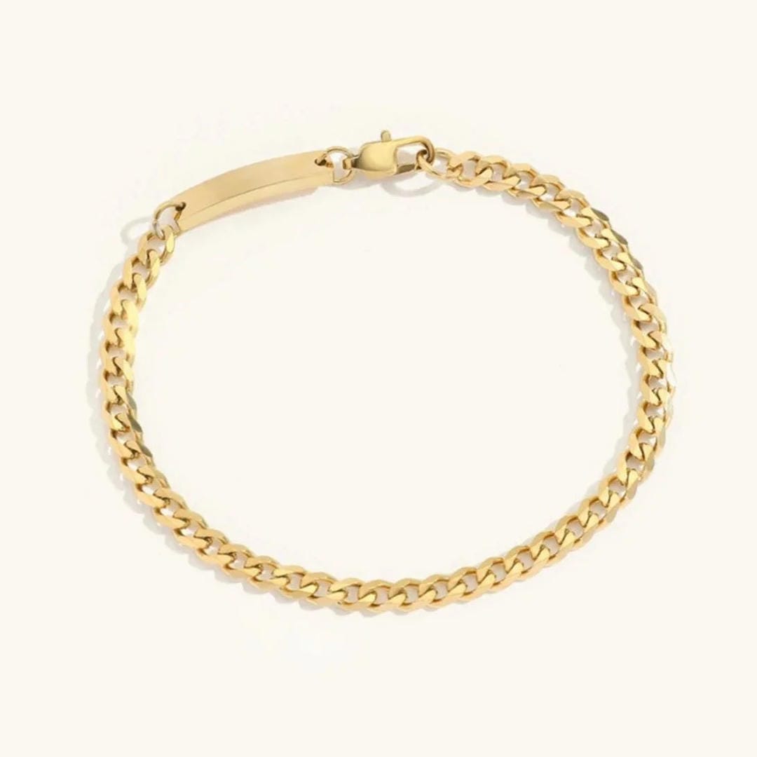 Pulsera de Cadena de Oro Radiante Aurielle