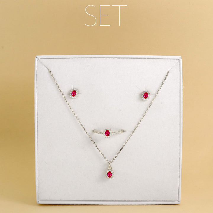 Set Ovalado de Zirconio