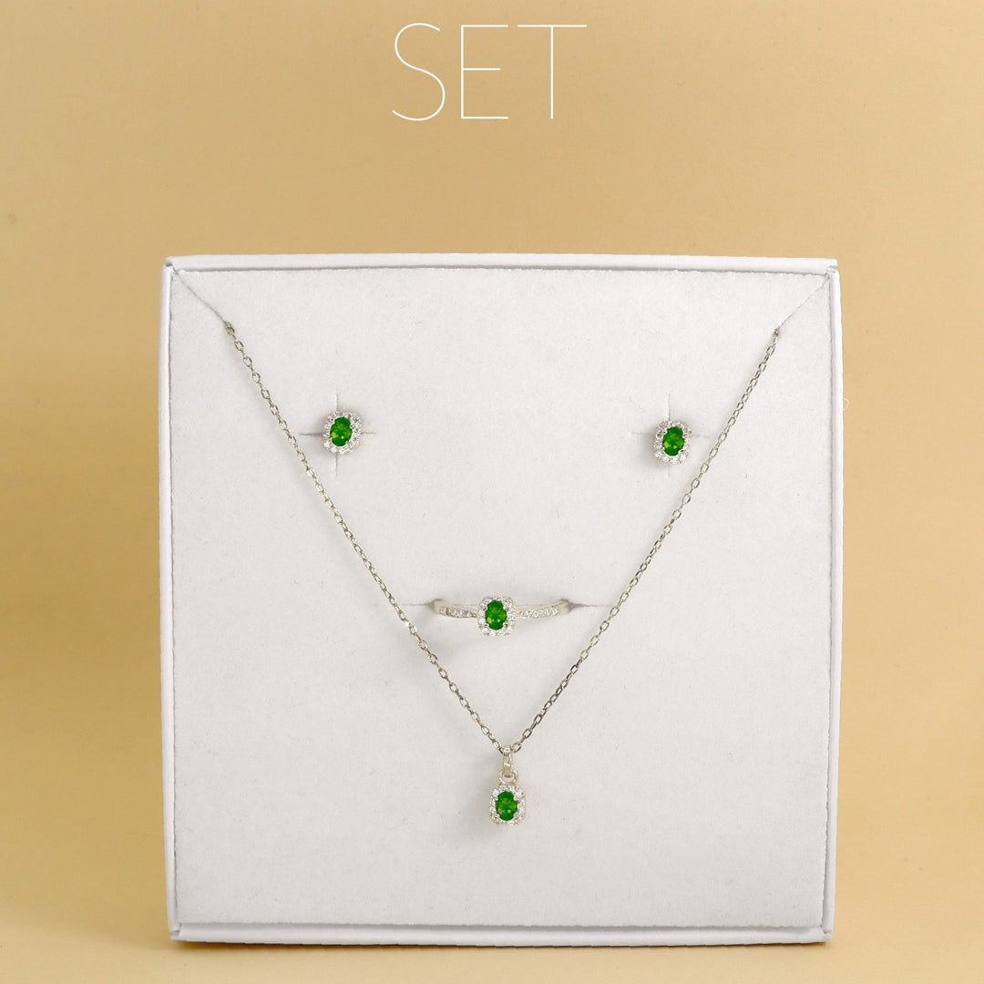 Set Ovalado de Zirconio