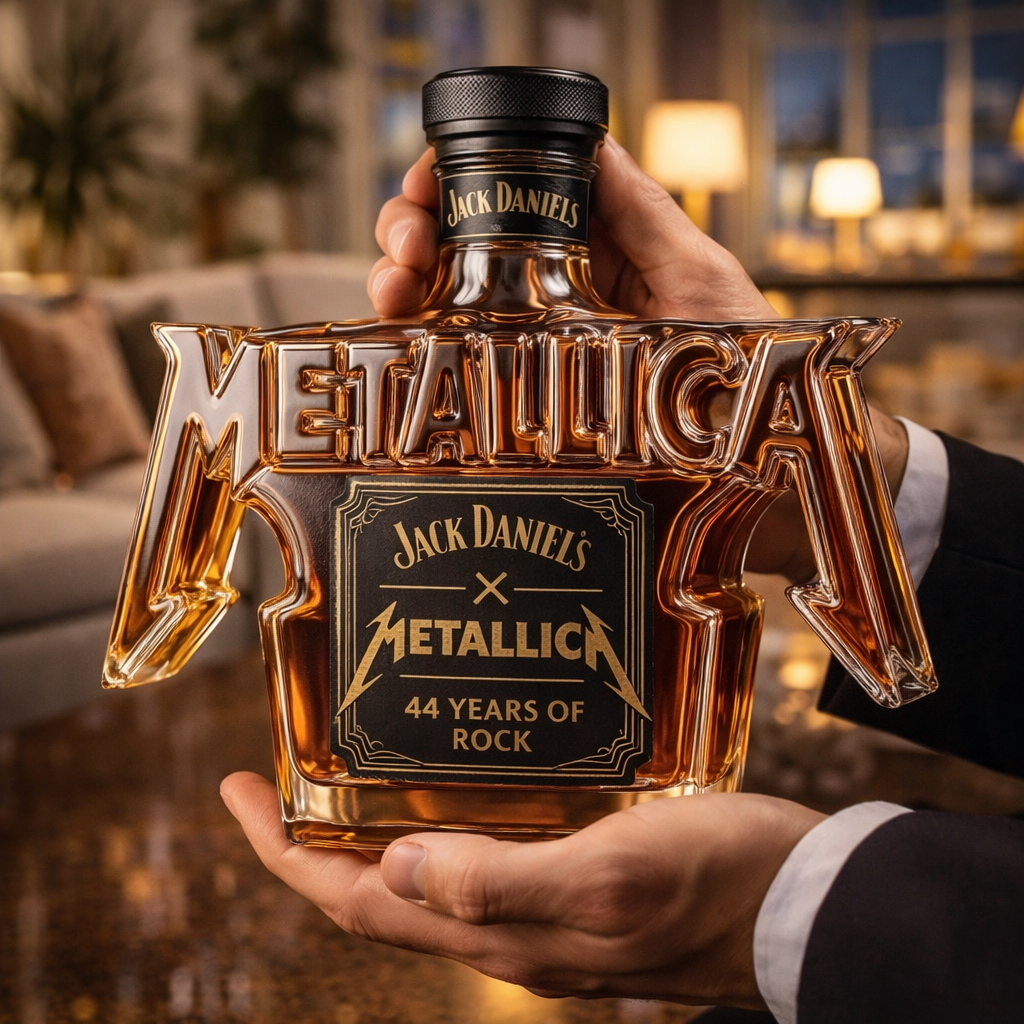 Botella de Whiskey - Edición Rock Metallica
