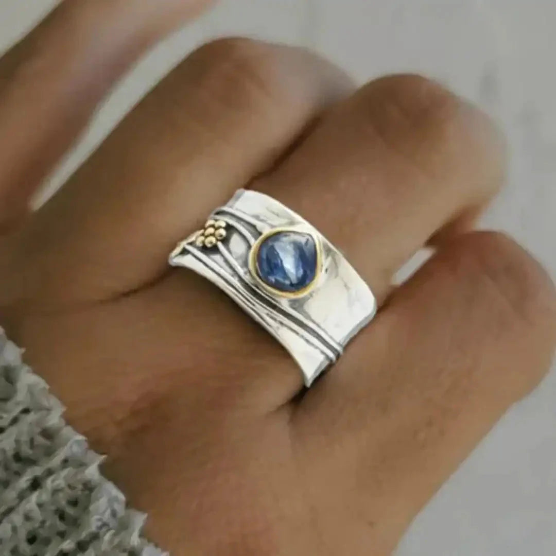 Anillo de Meditación con Piedras Preciosas Bohemio