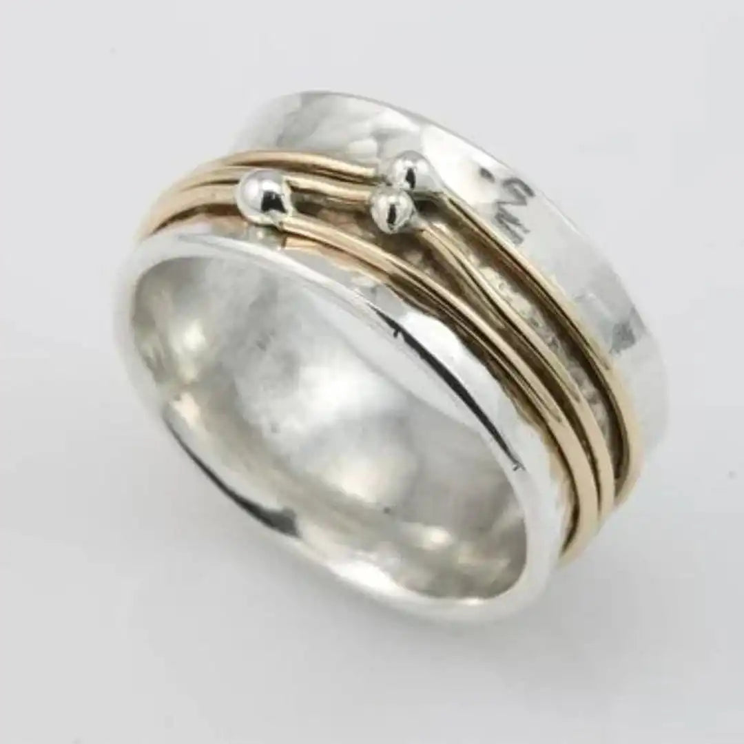 Vintage Gold-Plated Silver Ring