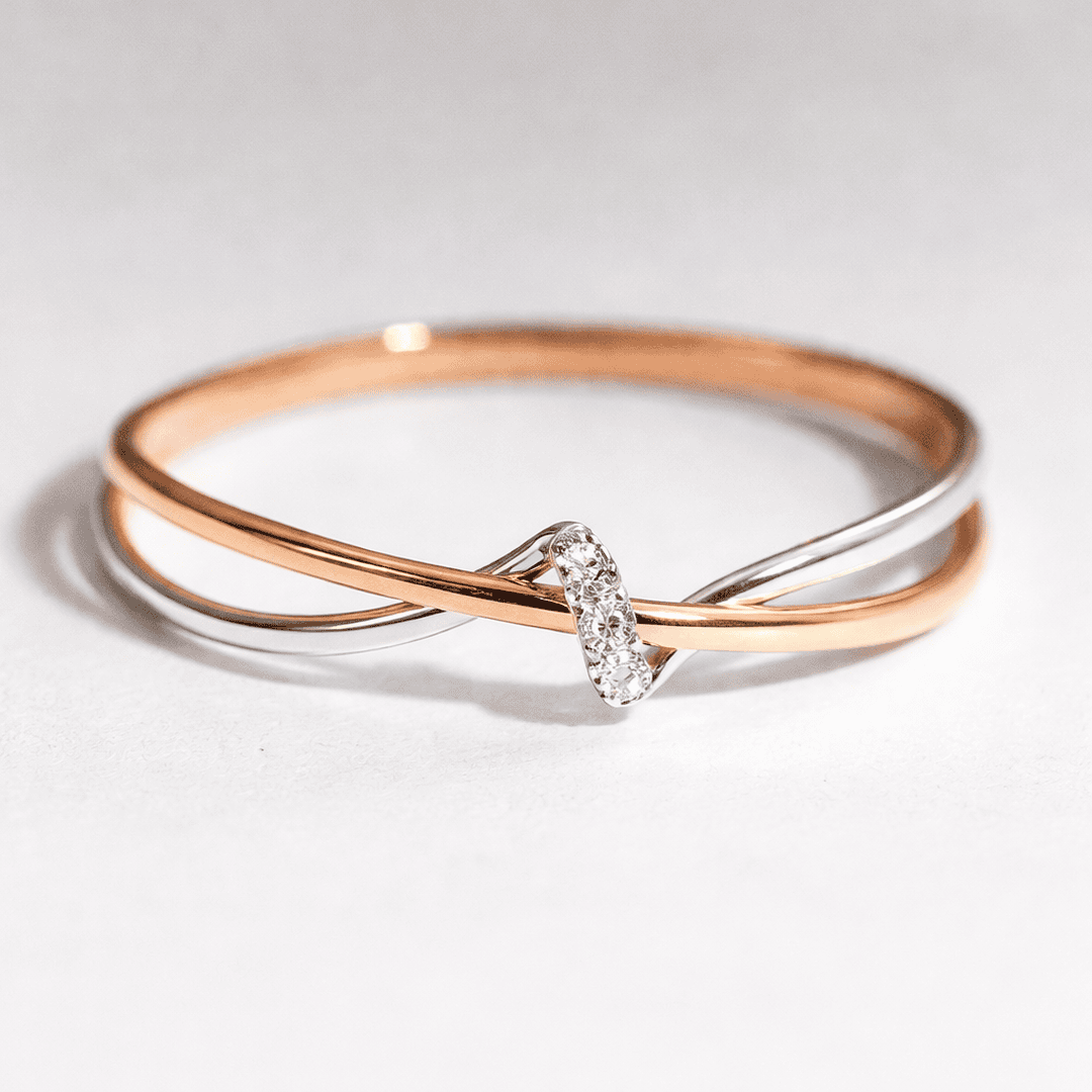 Vintage Braided Gold and Silver Ring