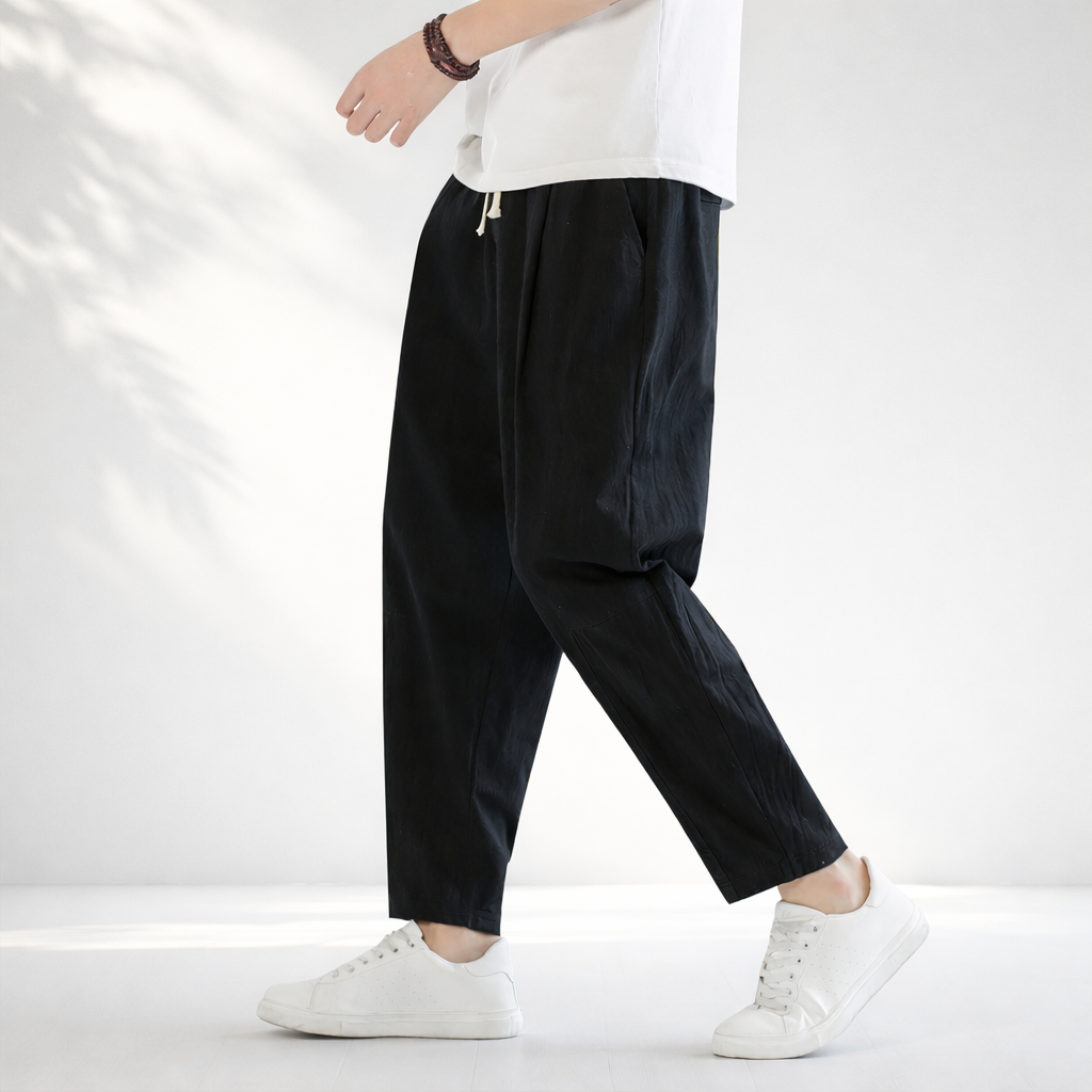 MANHATTAN CROPPED COTTON PANTS