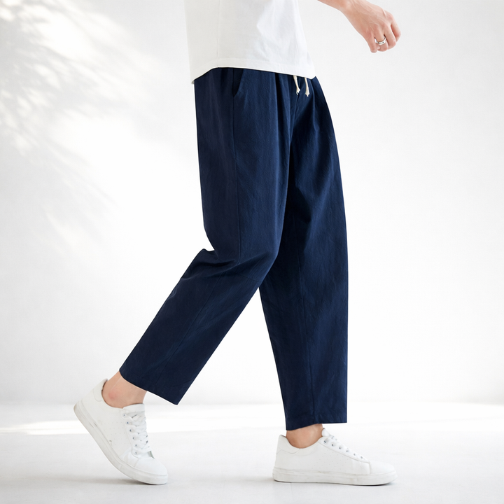 MANHATTAN CROPPED COTTON PANTS