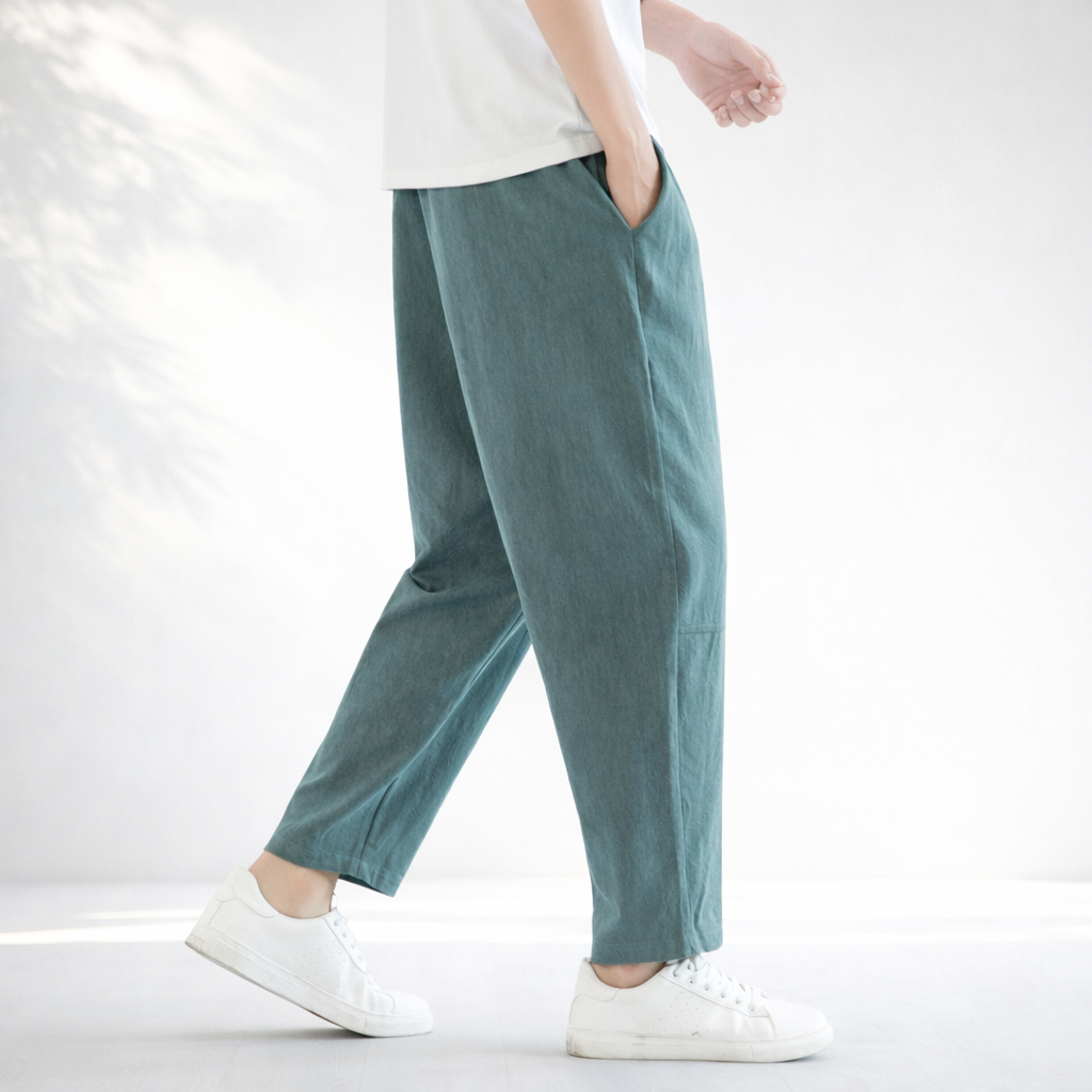 MANHATTAN CROPPED COTTON PANTS