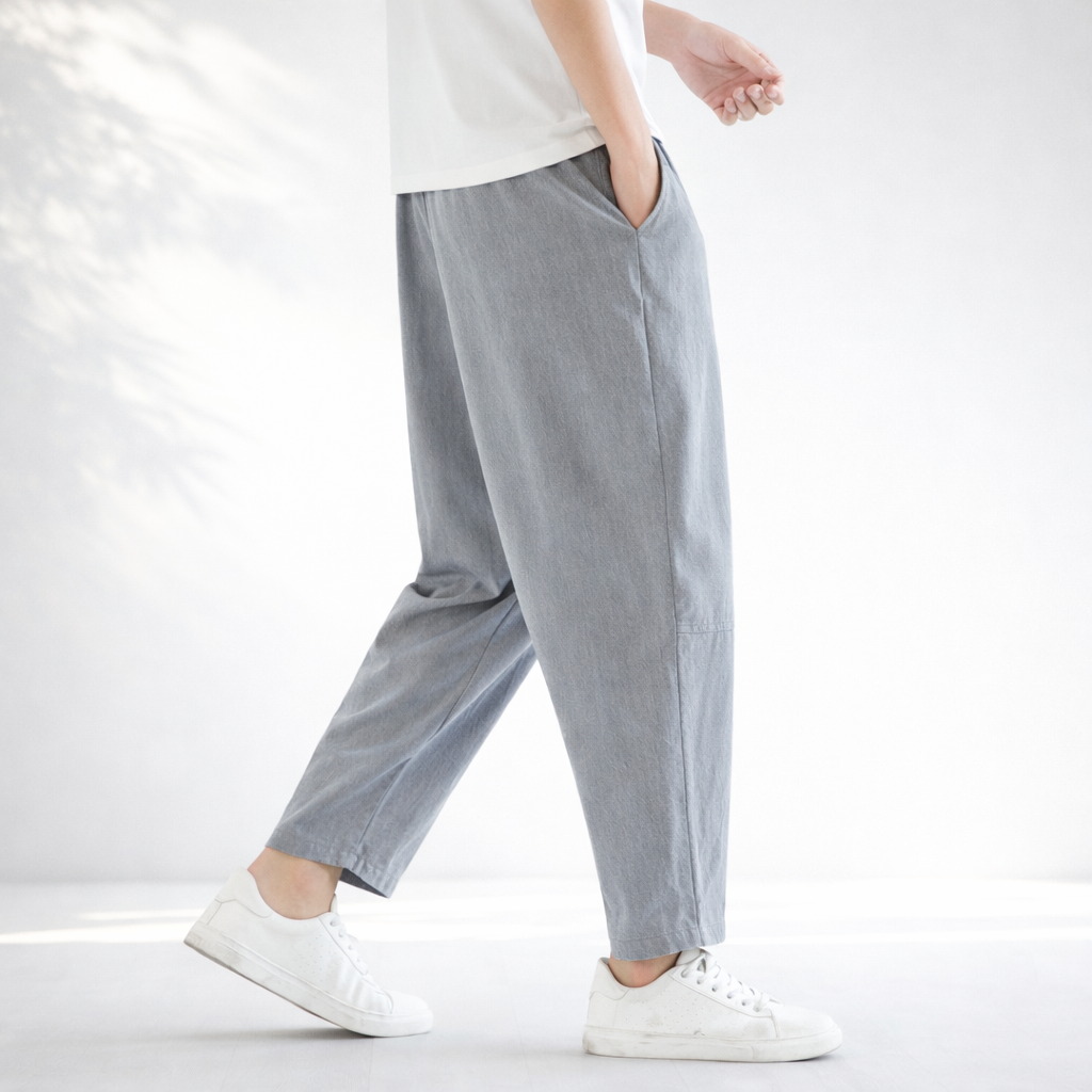 MANHATTAN CROPPED COTTON PANTS