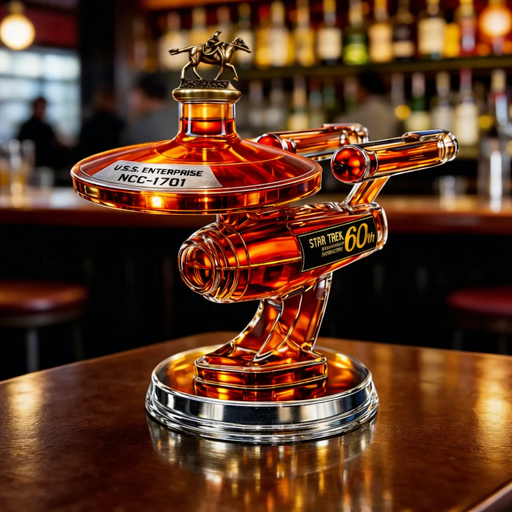 Botella de Whisky 60 Aniversario USS Enterprise