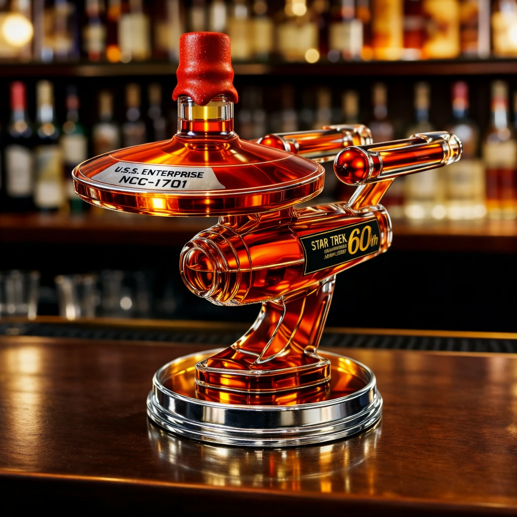 Botella de Whisky 60 Aniversario USS Enterprise