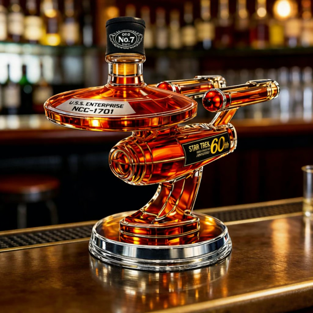 Botella de Whisky 60 Aniversario USS Enterprise