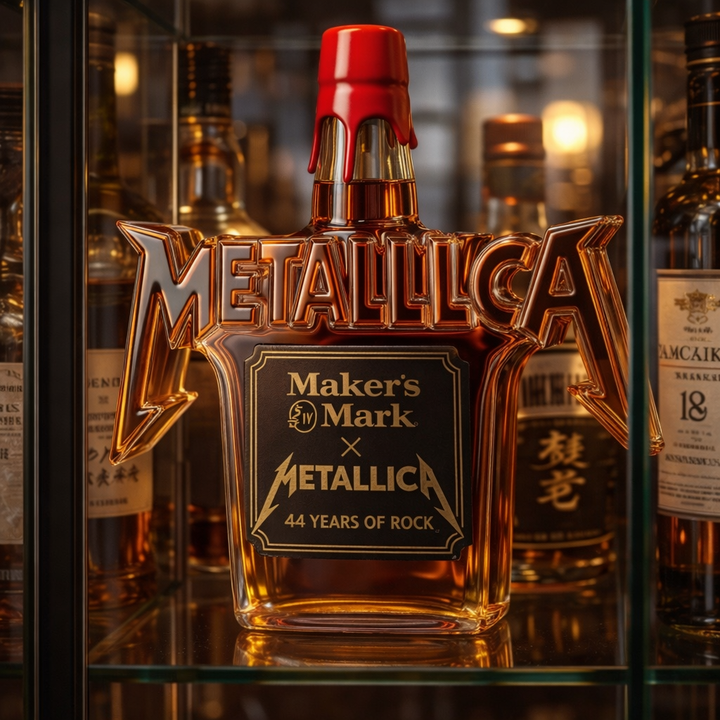 Botella de Whiskey - Edición Rock Metallica