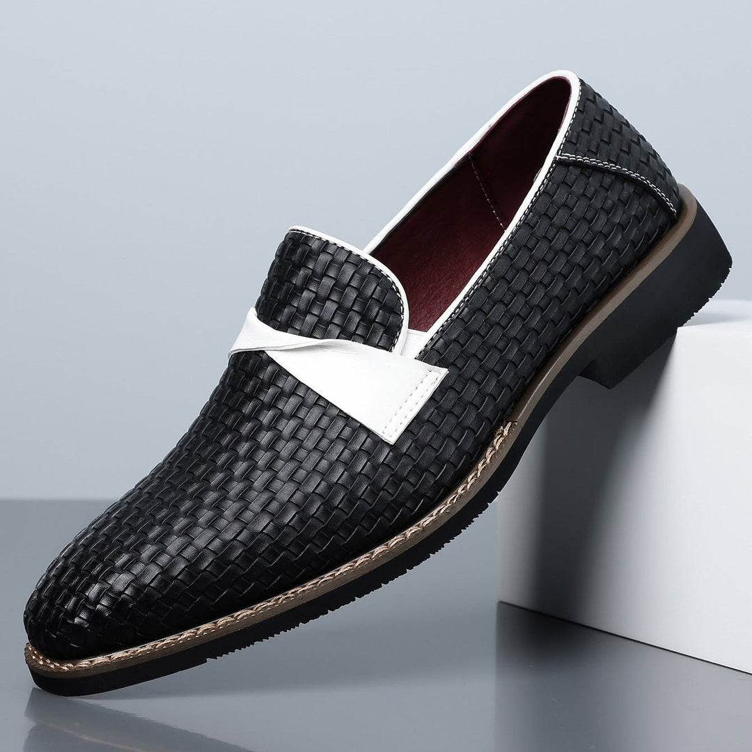 Mocasines de Cuero Tejido Santori